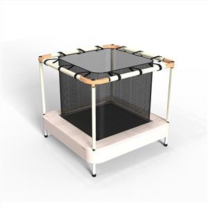 Dječji unutarnji kvadratni trampolin s kućištem